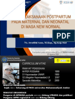 PENATALAKSANAAN POSTPARTUM PADA MATERNAL DAN NEONATAL DI MASA NEW NORMAL