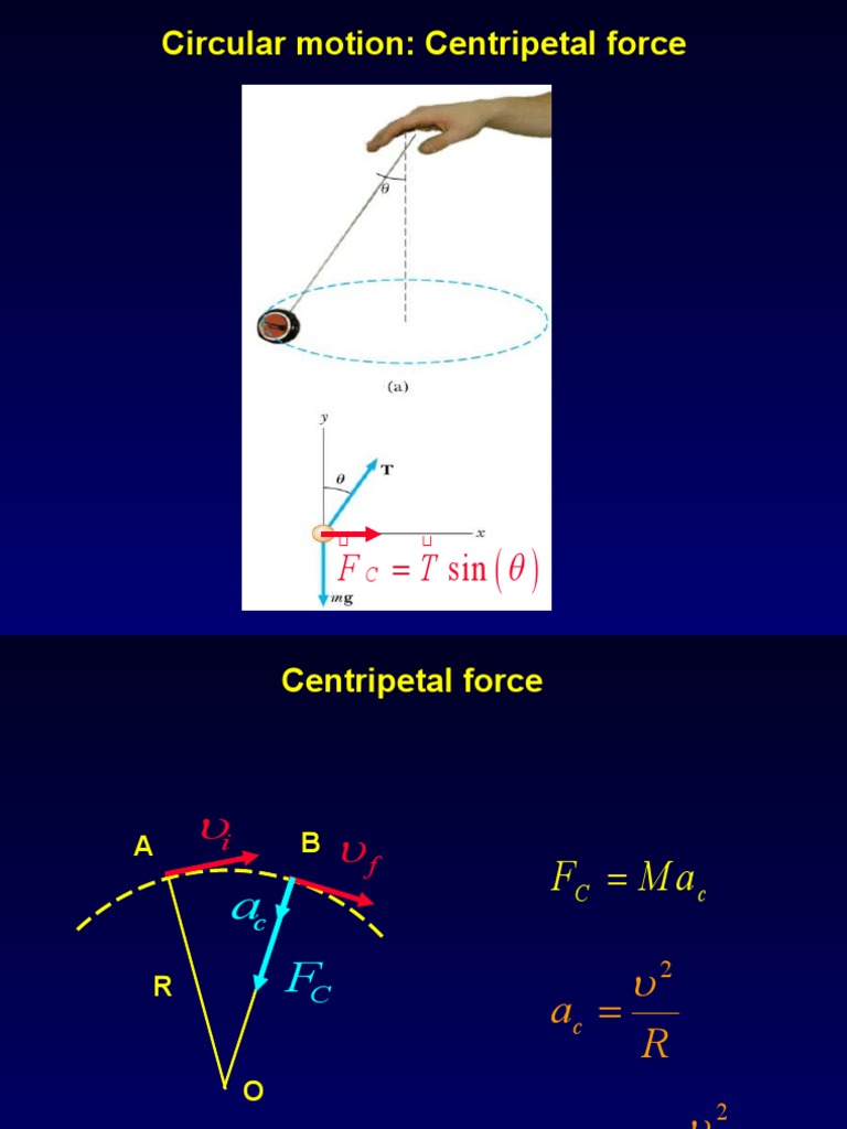 Centripetal Force in Circular Motion | PDF | Acceleration | Classical ...