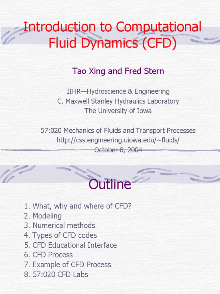 Introduction to CFD Fundamentals | PDF | Computational Fluid Dynamics ...
