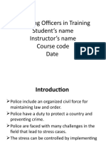 Incoming Officers in Training