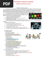 Reading and Grammar Practice Internet Risks and Tag Questions 1