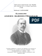 Achille LUCHAIRE - Glossaire ancien gascon-français