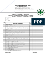 Daftar Tilik Monev Ukp