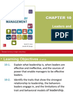 Chapter 10 - Leaders and Leadership