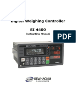 Digital Weighing Controller SI 4400: Instruction Manual