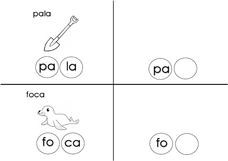 Ficha para Sustituir Silabas - 2 - 205919401 | PDF