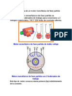 Conexión de Un Motor Monofásico de Fase Partida de Doble Voltaje