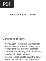 Basic Concepts of Loans