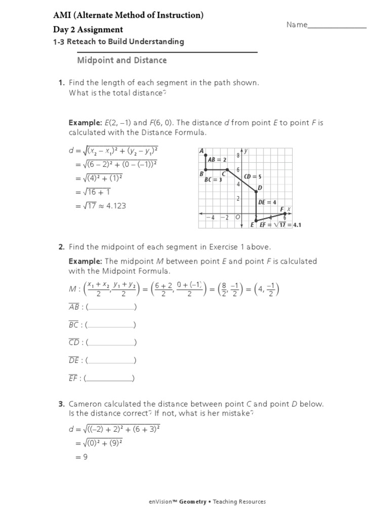 Reteach To Build Understanding 2 2 Answer Key