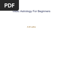 Jyotish - 2016 - A. M Latha - Vedic Astrology For Beginners-1