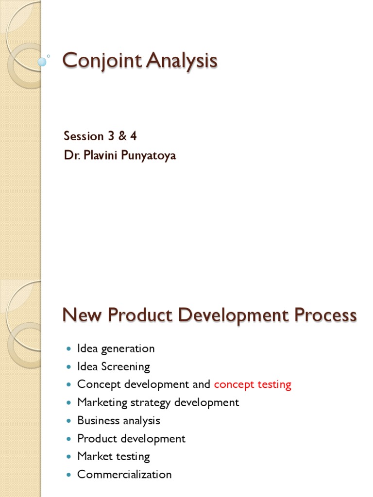 Conjoint Analysis for Concept Testing | PDF | Business