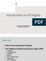 Introduction To IP Rights: Dr. Kamran Houshang Pour