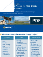 The Five-Step Process For Tribal Energy Project Development: Doe Office of Indian Energy