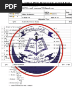 2nd Year Math 1st Series