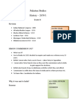 Pakistan Studies History - 2059/1: Grade IX Revision