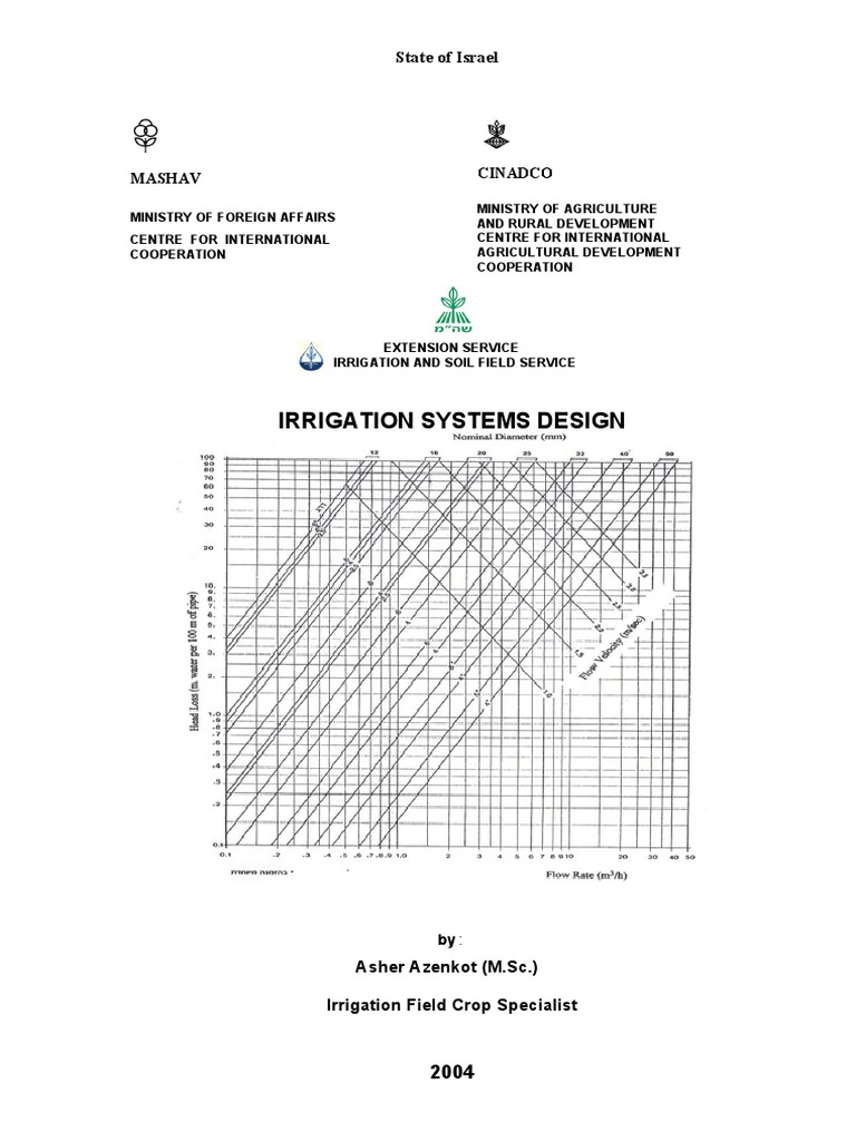 Azenkot A. Irrigation Design PDF Irrigation Flow Measurement
