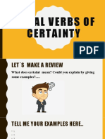 Modal Verbs of Certainty Power Point Presentation.