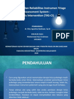 Uji Validitas Dan Reliabilitas Instrumen Triage Assessment System