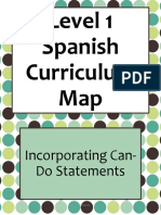 I Can Spanish 1 Curriculum Map