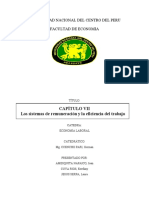 Los Sistemas de Remuneración y La Eficiencia Del Trabajo