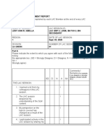 Form 4: Lac Engagement Report: (For Example, If You Disagree or Strongly Disagree, Please Indicate Why.)