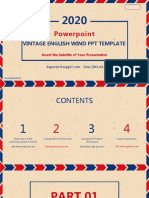 Powerpoint: Vintage English Wind PPT Template