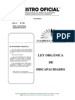 Ley Organica Discapacidades