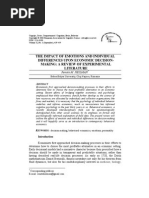 Download The impact of emotions and individual differences upon economic decision-making by Apostol Vlad SN49253387 doc pdf