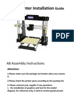A8 3D Printer Installation Instructions1.1