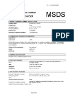 Buckwheat Powder: Material Safety Data Sheet