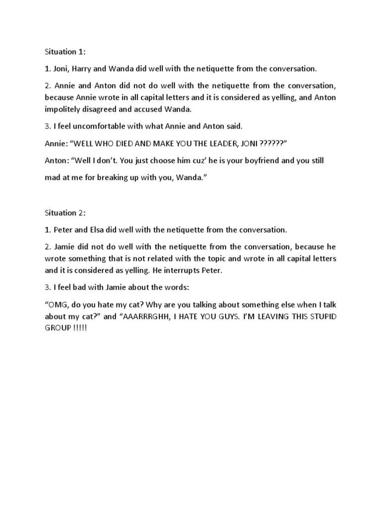 Situation 1 | PDF | Mystery, Thriller & Crime Fiction