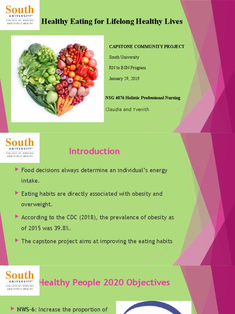 Promoting Lifelong Healthy Eating Habits | PDF | Healthy Diet | Obesity