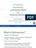 01 - Introduction To Hydropower and Hydraulic Machines
