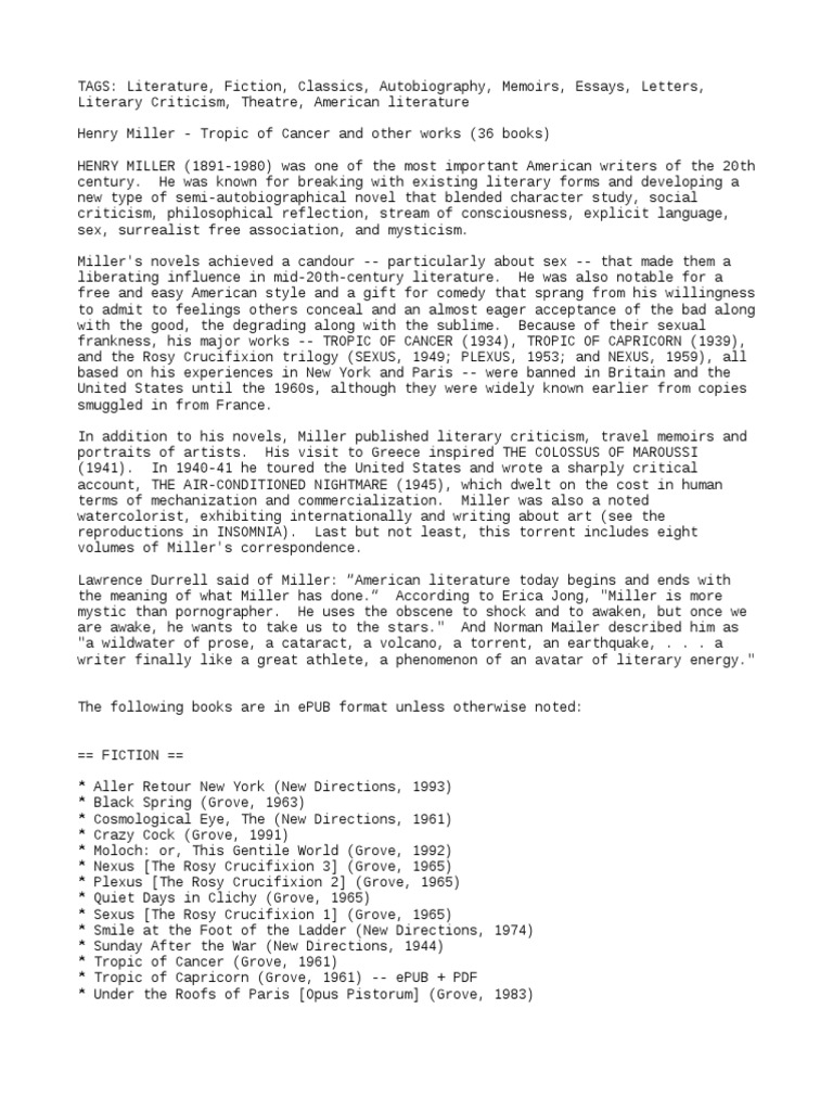 MILLER | PDF | American Literature | Poetry