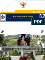 Nilai Nilai Kementerian Keuangan