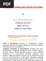 Analog Communication Systems: Dr. S. Muni Rathnam