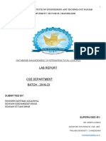 DBMS Practical Report