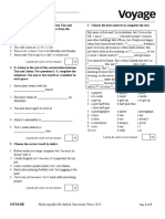 Progress test 1A (Units 1-3)