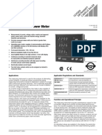 A2000 Multifunctional Power Meter: Applications Applicable Regulations and Standards