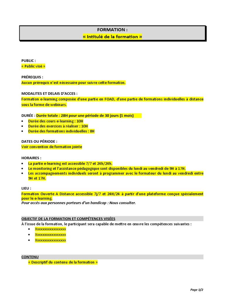Formation E-Learning en Tunisie | PDF | Formation à distance | Pédagogie