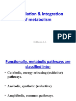 Regulation & Integration of Metabolism