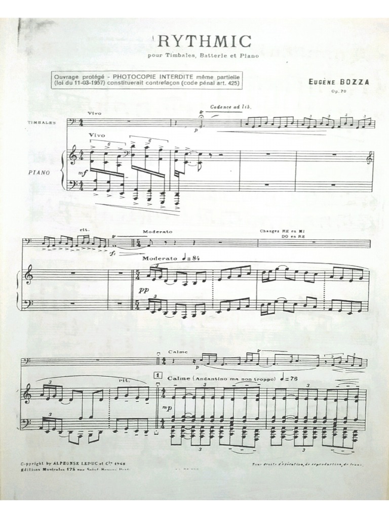 Partitura Rythmic | PDF