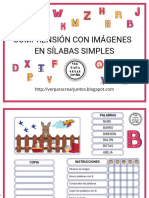 Comprensión Lectora en Sílabas Simples