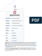 Openstack: Not To Be Confused With