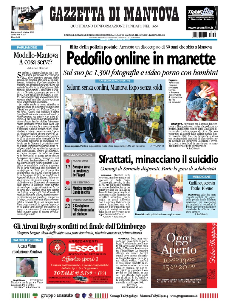 Gazzetta Mantova 3 Ottobre 2010 PDF