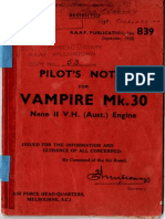 Vampire F.30 / FB.31 Pilot's Notes