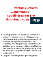 6.26 Sovietinės LT Ekonominės, Socialinės Raidos 8-9 Deš. Ypatybės