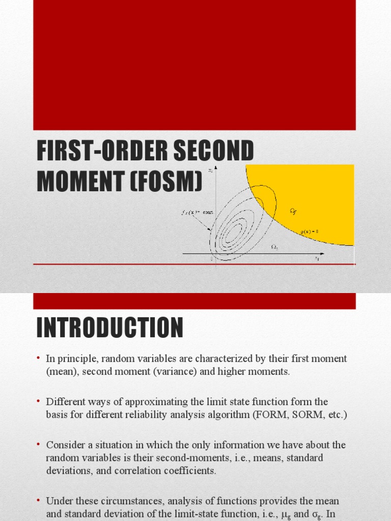 5.0 First-Order Second Moment (Fosm) | PDF | Series (Mathematics ...