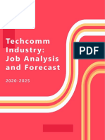 Techcomm Industry Job Analysis and Forecast