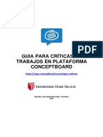 GUIA PARA CRITICAS DE TRABAJOS EN PLATAFORMA CONCEPTBOARD - UCV